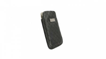 Husa universala telefon, vinil/textil negru, 111.50 x 72mm, Krusell