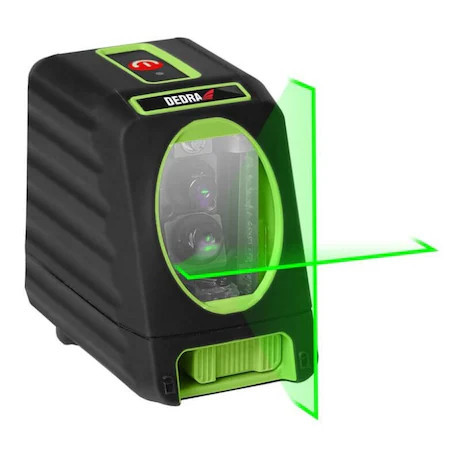 Nivela laser cruce verde cu linii, proiectare 30 m Dedra MC0903