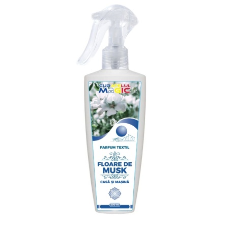 Parfum pentru textile si incaperi, 200ml, Floare de Musk, Curatelul Magic