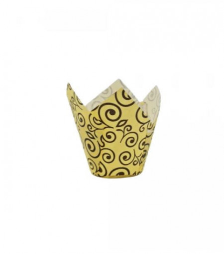 Set 150 forme copt pentru briose, chese lalea, hartie termica, 50 x 80, imprimeu