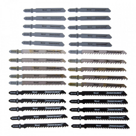 Set 30 lame fierastrau pendular, lemn, metal, SIlverline