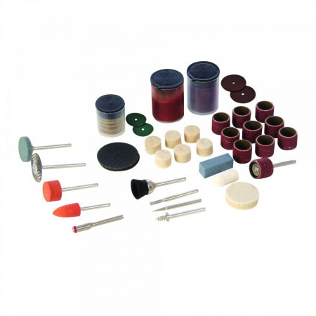 Set accesorii pentru biax 105 piese , taiat si slefuit , Silverline Rotary Tool Accessory Kit 105pce