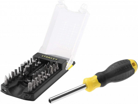 Set surubelnita cu 34 biti, 190 mm, Stanley