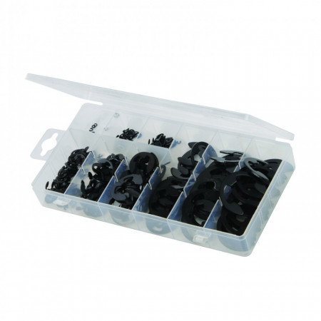 Sigurante tip E , trusa de plastic compartimentata , 300 piese , 1.5 - 22mm , Silverline