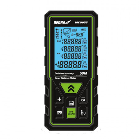 Telemetru laser masurat distante ,70m, IP54, Dedra