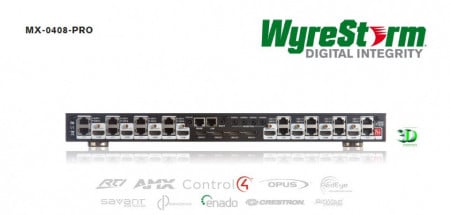 Wyrestorm MX0408-std HDMI, 4x intrari HDMI, 8x ieșiri prin Dual Cat5e/6/7