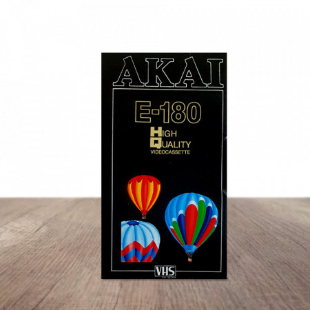 Caseta video VHS, E-180 HQ, HI- FI, Akai