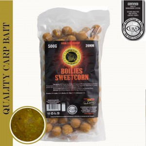 Momeala pescuit boilies solubile premium SWEETCORN, reteta originala, rezultate de top,10Kg, bila 20mm