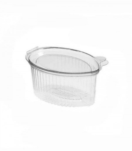 Set 100 bucati sosiere cu capac atasat, fast food, mini caserole pentru sosuri, 20cc, oval