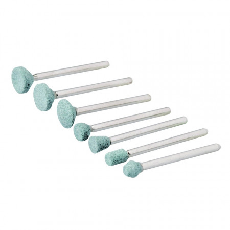 Set de pietre șlefuit 7 piese pentri biax , minifreza ,  Silverline Rotary Tool Grinding Stone Set 7pce