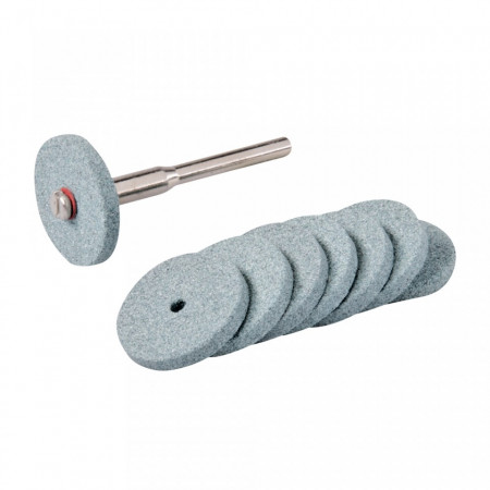 Set discuri pentru slefuit 9 piese 20mm + suport mandrina Silverline