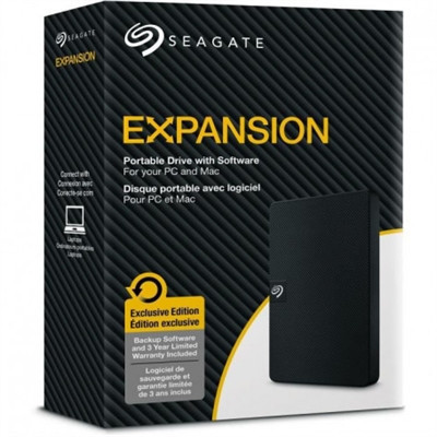 HDD extern Seagate Expansion Portable 5TB, USB 3.0, Negru