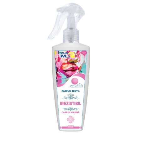 Parfum pentru textile si incaperi, 200ml, Irezistibil, Curatelul Magic