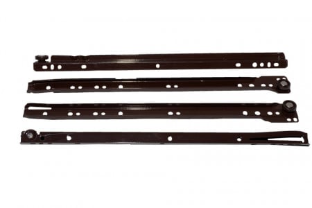 Set 2 glisiere metalice sertar, maro, 30cm, F.F. Group