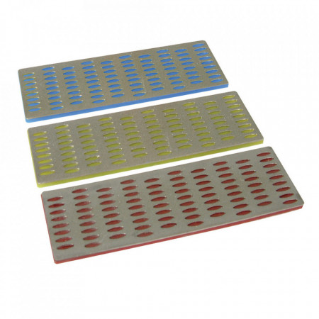 Set 3 pietre diamantate ascutit unelte, 150 x 50mm, granulatie 180, 260, 360, Silverline