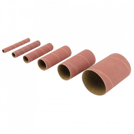 Set 6 rezerve abrazive cilindrice slefuitor banc , oxid de aluminiu, grit 80, Triton