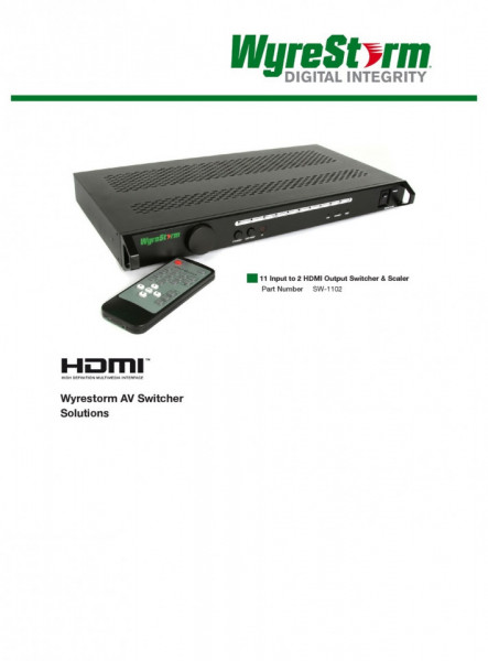 Wyrestorm SW-1102 Media Streaming Device