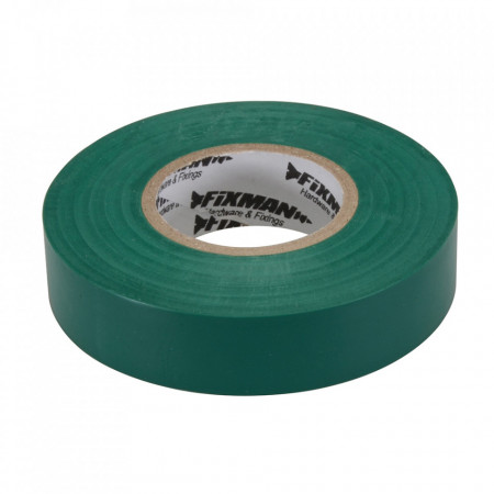 Banda izolatoare, latime 19mm, lungime 33m, verde, Fixman