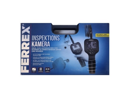 Camera endoscopica pentru inspectie auto, canalizare, ecram LCD Color 2.8", rezolutie 1280 x 720px, stocare interna, Ferrex