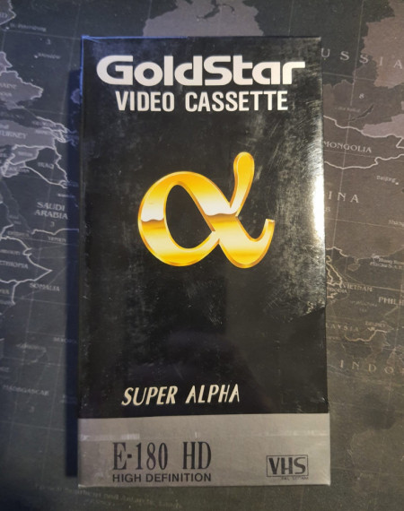 Caseta video VHS, E-180, Super Alpha, HD, Goldstar