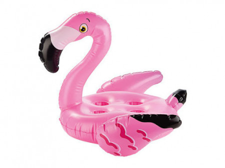 Flamingo gonflabil, suport 4 pahare piscina, 69 x 60cm, Crivit