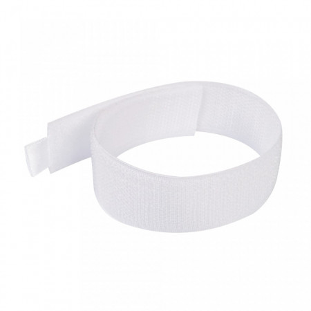 Set 10 benzi textile cu arici, 300mm, alb, Fixman