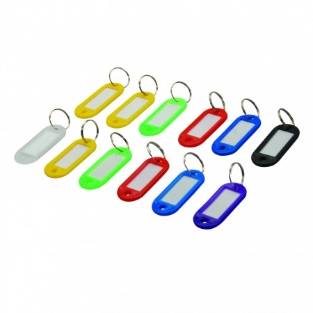 Set 12 etichete breloc pentru chei, multicolor, Silverline
