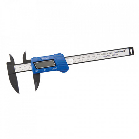 Subler digital, fibra carbon compozit, 150mm, Silverline