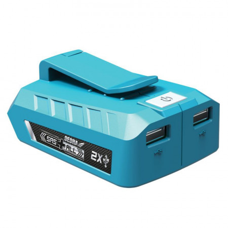 Adaptor acumulator extern incarcare, telefon, tableta, 2 x 5V, 1.5Ah, Dedra
