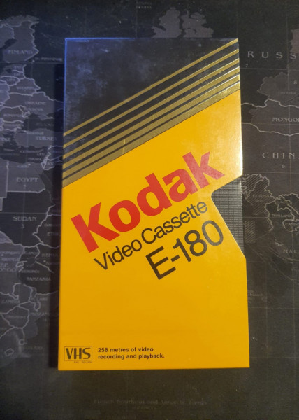 Caseta video VHS, E-180, Kodak