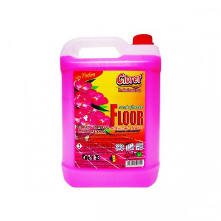 Detergent pardoseli, fara clatire, Exotic Flowers, 5L, Cloret