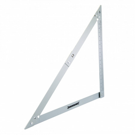 Echer pliabil din aluminiu 600mm , Silverline Folding Frame Square