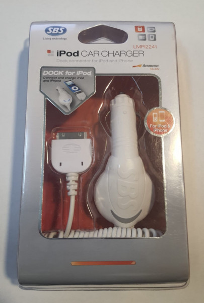 Incarcator auto 12/24V iPod mufa 30pini (model vechi), SBS