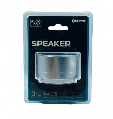 Mini boxa audio portabila bluetooth, radio FM, microfon incorporat, slot card micro sd, Audio Logic
