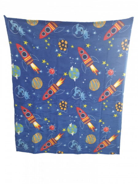 Paturica fleece premium, 150 x 120 cm, rachete, George Home