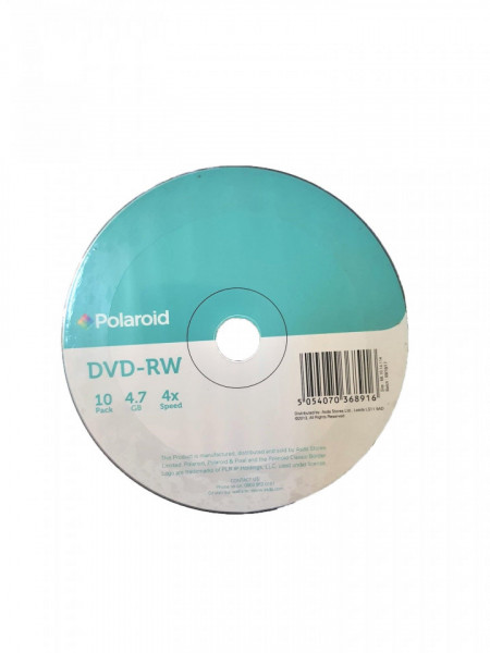 Set 10 DVD-RW, reinscriptibil, 4.7Gb, 4X, Polaroid