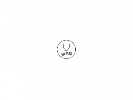 Set 100 sigurante pentru lipit fisuri plastic colturi interioare, RS38, 0.8mm, forma V, Dedra