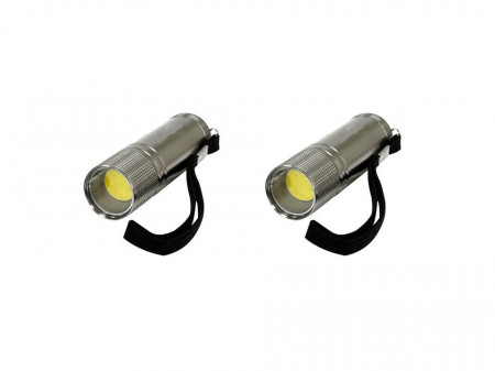 Set 2 lanterne mini profesionale, led COB, aluminiu, Eveready