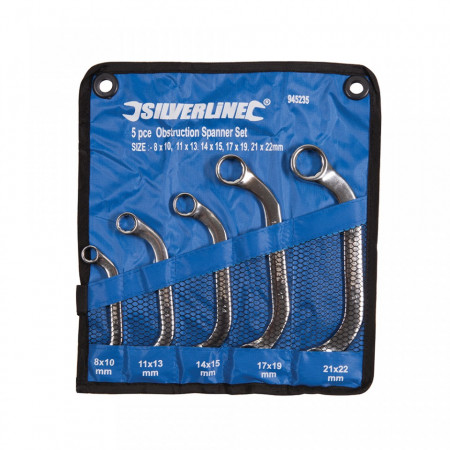 Set 5 chei fixe, spatii greu accesibile, tip C, Silverline