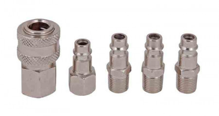 Set 5 piese conector rapid ¼ " , Raider RD-DG02