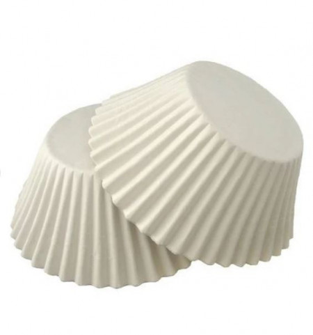 Set 5000 forme tip chese pentru briose, prajituri, 26 x 39 x 26 mm, alb