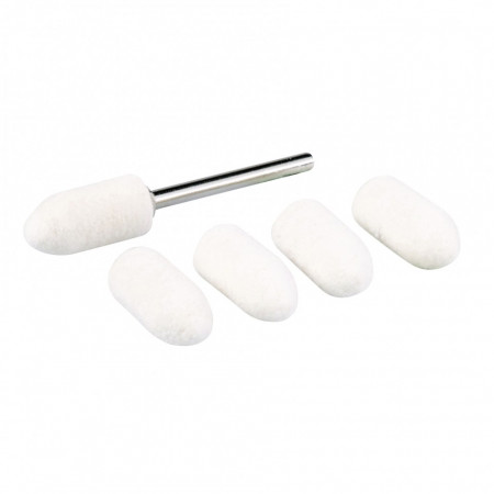 Set de 6 piese accesorii pentru polisat , minifreza , biax , Silverline Rotary Tool Felt Polishing Point