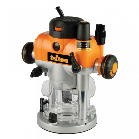Freza lemn profesionala, 2400W, maner multifunctional, 1/2 - 12mm, Triton