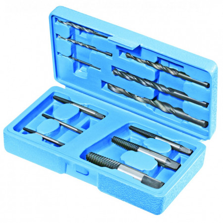 Kit extractor suruburi rupte ,set 12 piese din otel Silverline Screw Extractor