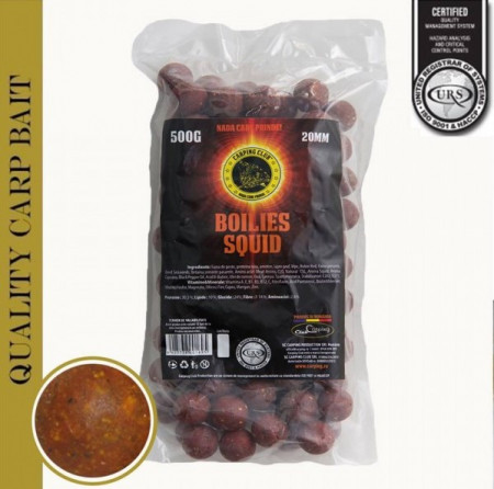 Momeala pescuit boilies premium SQUID, reteta originala, rezultate de top,10Kg, bila 20mm