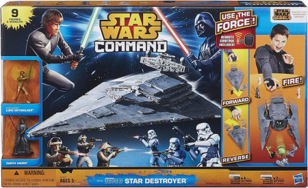 Set 13 piese figurine Star Wars, nava Destroyer cu telecomanda, Hasbro