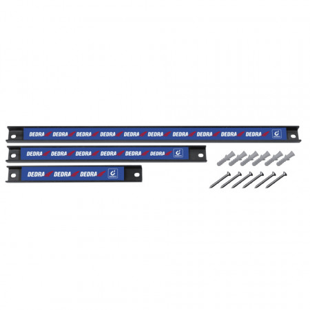 Set 3 suporti magnetici pentru depozitare scule sau ustensile de bucatarie , 200, 300, 450mm, Dedra