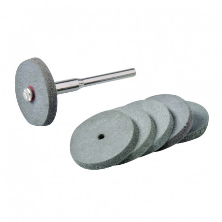 Set de 7 piese discuri pentru biax pentru polizat, slefuit Silverline Rotary Tool Rubber Polishing Wheel