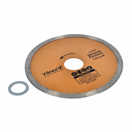 Disc profesional, ceramica, portelan, marmura, quartz, 110mm x 16mm/22mm, Vitrex