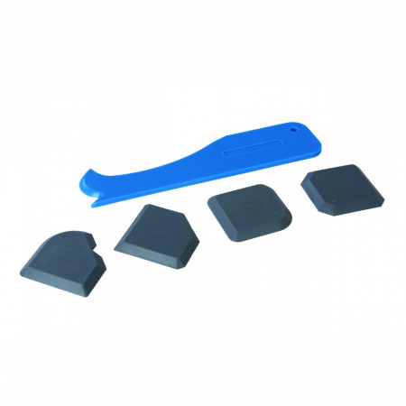 Dispozitiv etansat / intins si scos siliconul , kit 5 piese , Silverline Joint Smoothing Kit 5pce